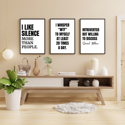 Introvert Bundle - Framed Premium Posters