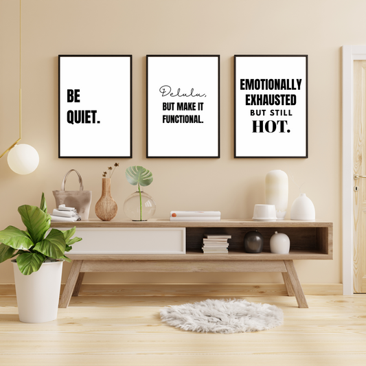 Delulu & Done Bundle - Framed Premium Posters