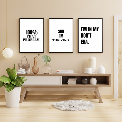 Main Character Energy Bundle - Framed Premium Posters