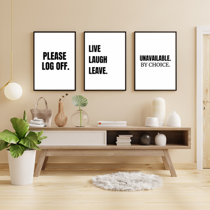 Offline Energy Bundle - Framed Premium Posters