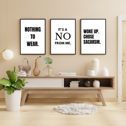 Chic But Cheeky Bundle - Framed Premium Posters